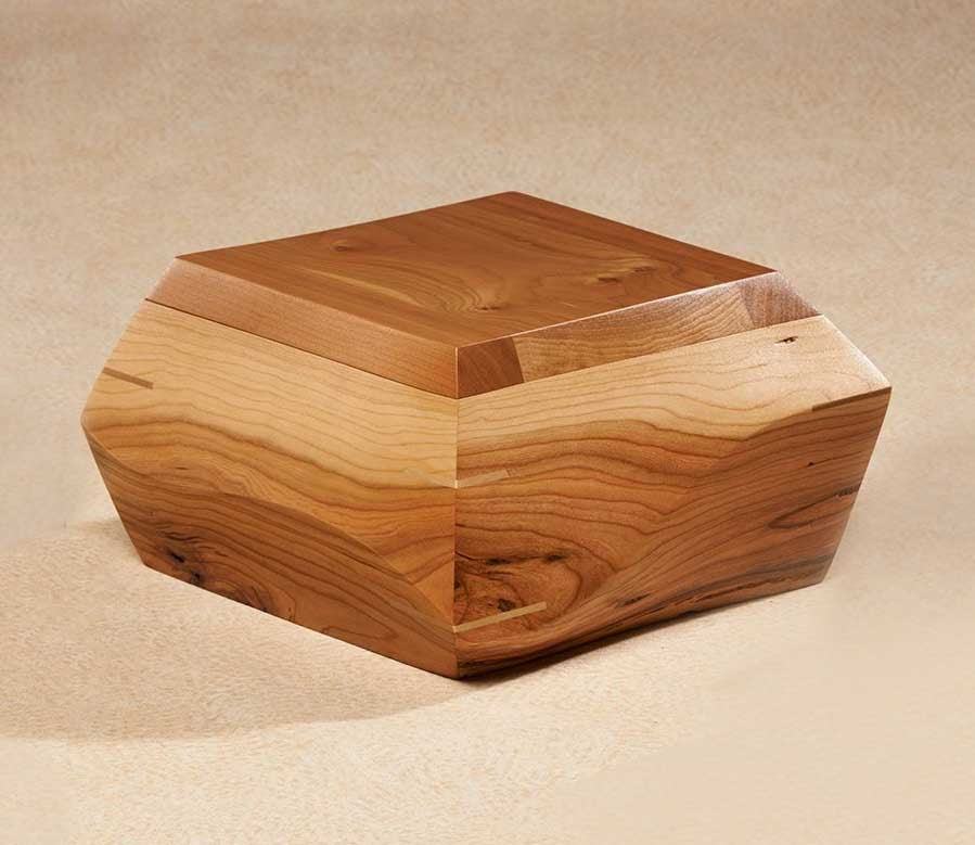 Cherry Woodsculpt Urn