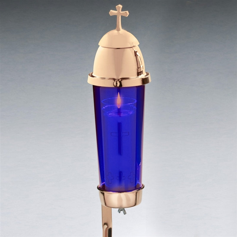 Remembrance Light Off Center Stake Blue Lens