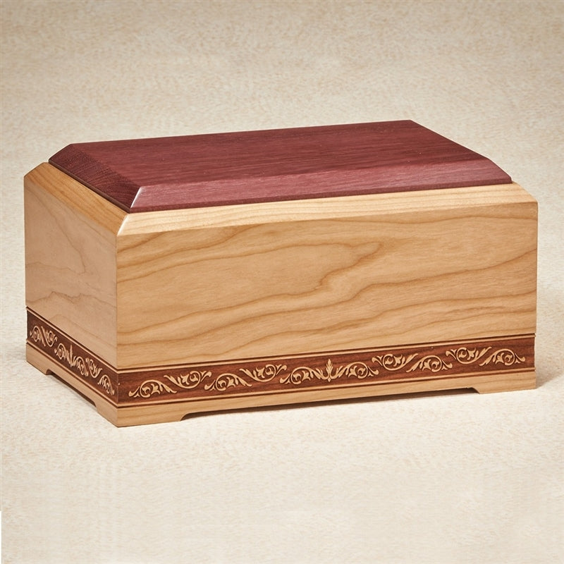 Vintage Wine Wood Urn