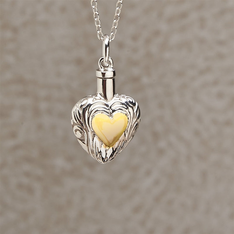 Heart in Heart Urn Necklace