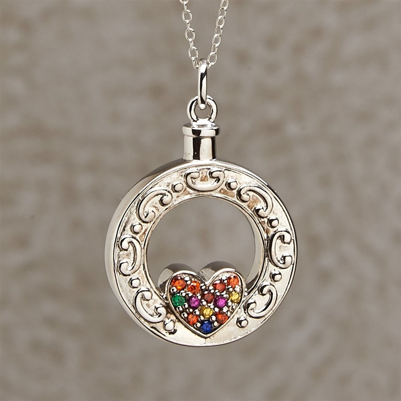 Celebration of Life Heart Cremation Pendant