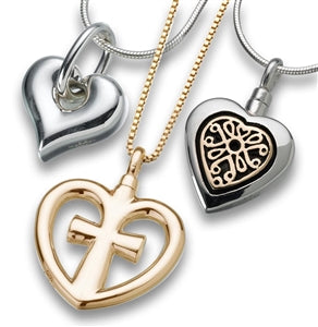 Dog Ashes Necklace Hearts
