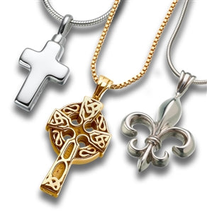 Pet Ashes Necklace Crosses
