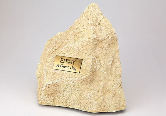 Pet Limestone Rock Urn Large