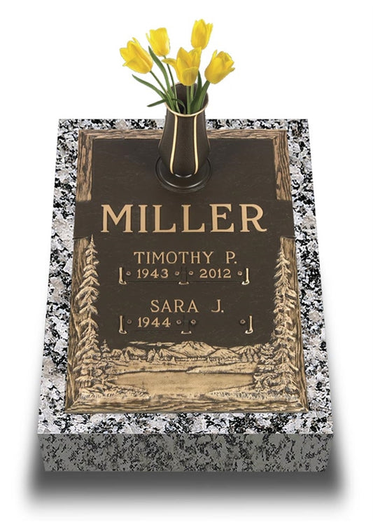 Mountain Pine Double Depth Bronze Marker