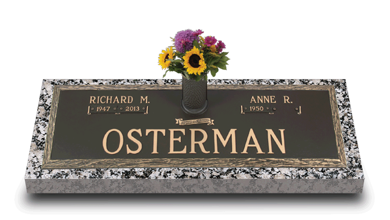 Dynasty Simplicity Bronze Grave Marker