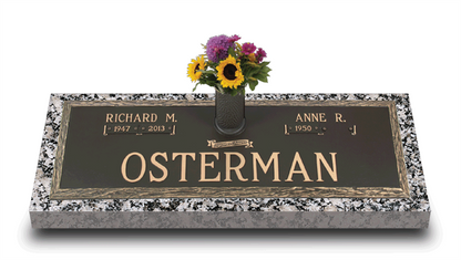 Dynasty Simplicity Bronze Grave Marker