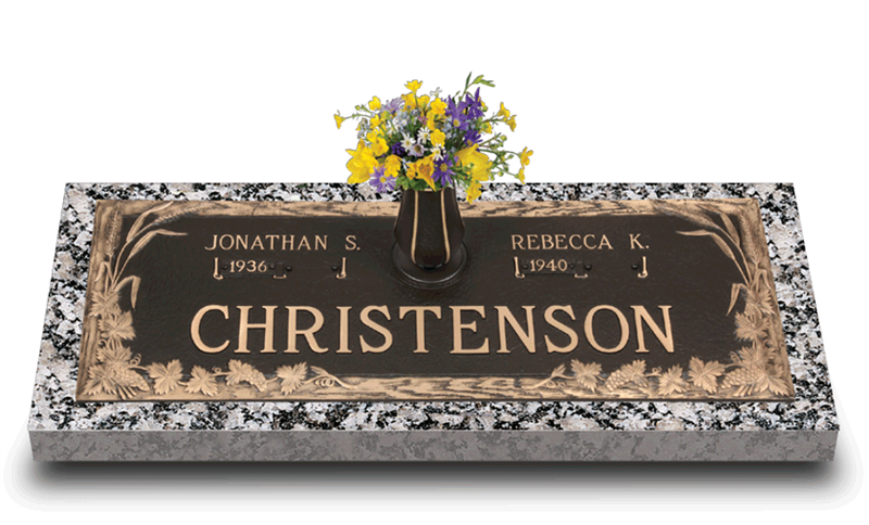 Dynasty Fruit of Life Bronze Grave Marker