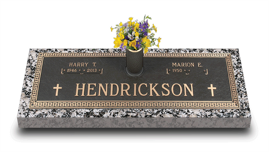 Classic Bronze Grave Marker