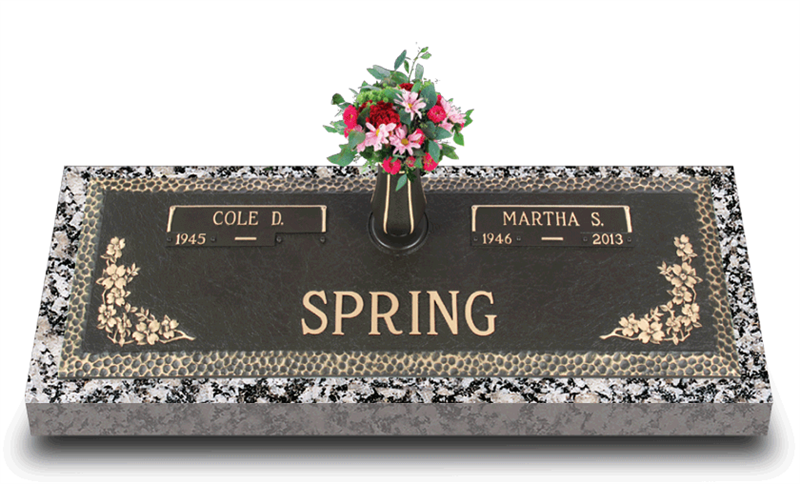 Garden of Life Dogwood Bronze Grave Marker