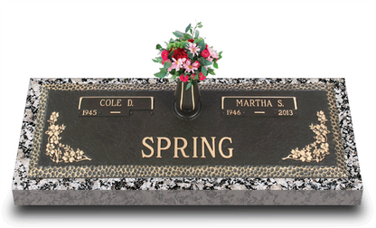 Garden of Life Dogwood Bronze Grave Marker