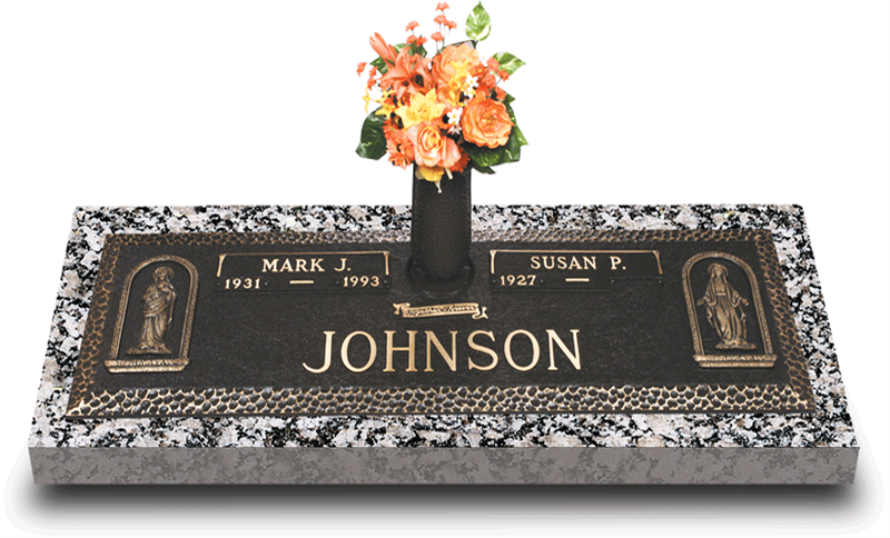 Garden of Life Simplicity Bronze Grave Marker