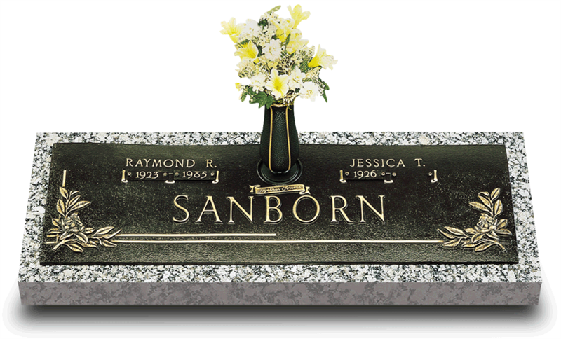 Magnolia Bronze Grave Marker