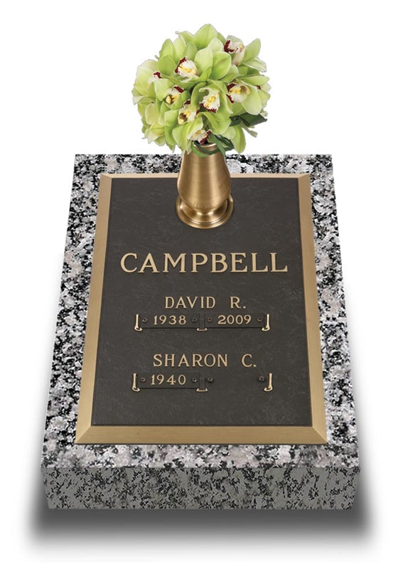Polished Bevel Double Depth Bronze Marker