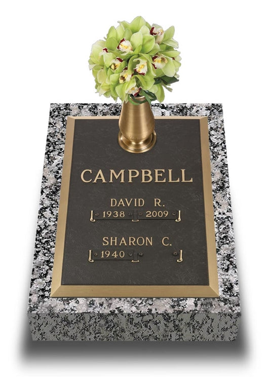 Polished Bevel Double Depth Bronze Marker