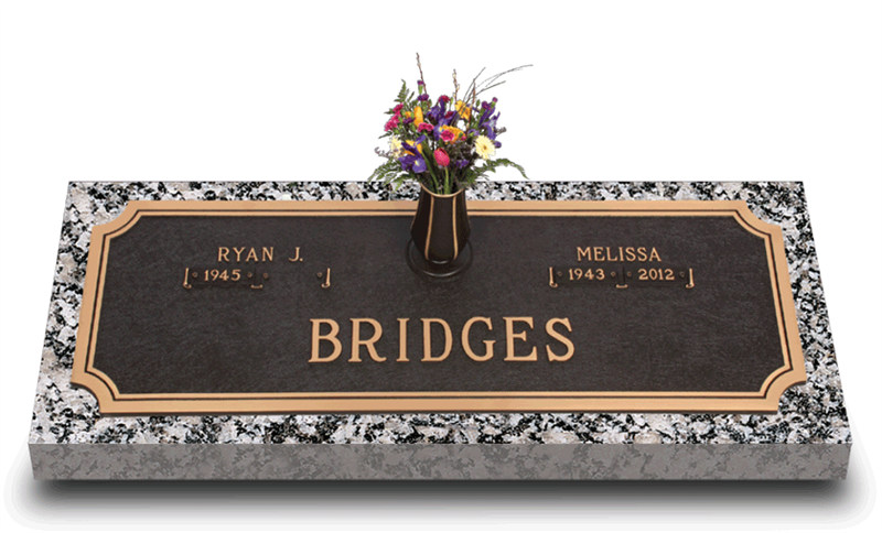 Tranquility Bronze Grave Marker