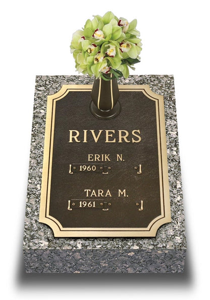 Tranquility Double Interment Bronze Marker