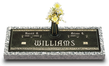 Gothic Bronze Grave Marker