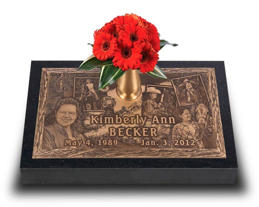 Expressions In Bronze Single Grave Marker