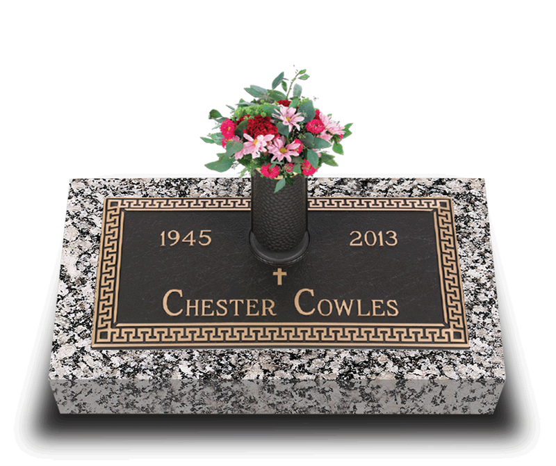 Classic Bronze Grave Marker