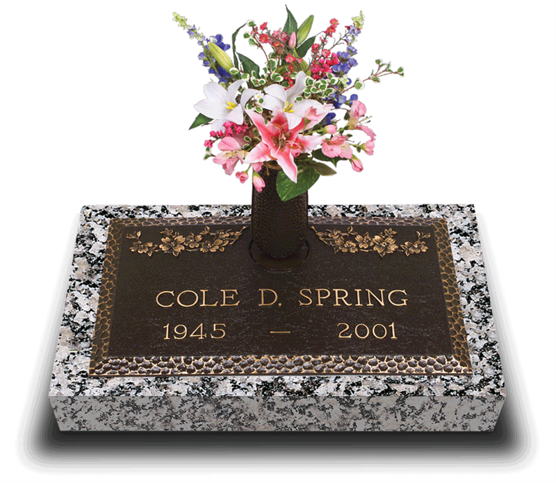 Garden of Life Dogwood Bronze Grave Marker