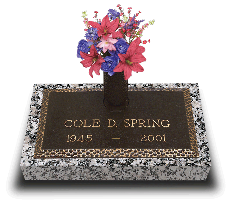 Garden of Life Simplicity Bronze Grave Marker