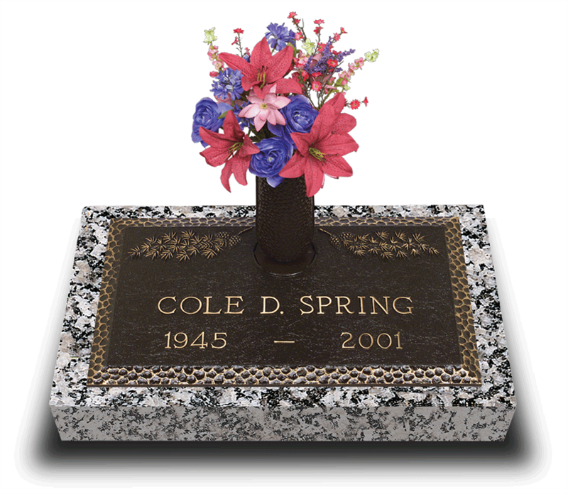 Garden of Life Pine Bronze Grave Marker