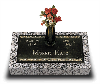 Gothic Bronze Grave Marker
