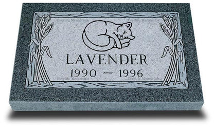 Premium Granite Grave Marker for Pets