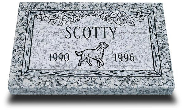 Premium Granite Grave Marker for Pets