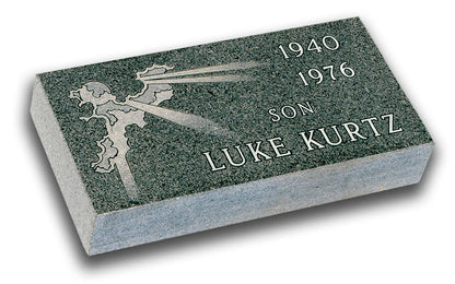 Sun Rays Cemetery Marker