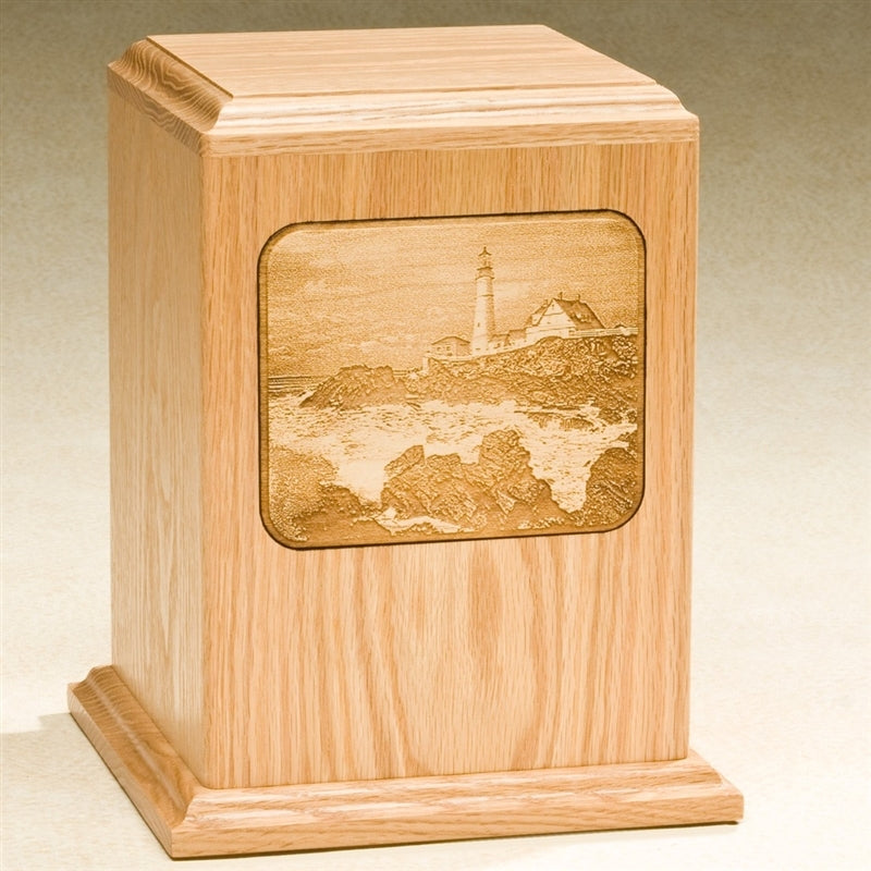 Lighthouse Oak Urn