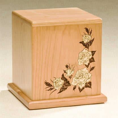 Forever Roses Wood Urn