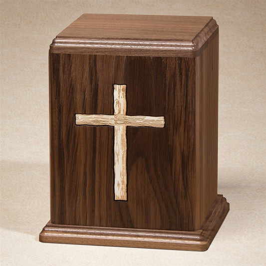 Rugged Cross Urn