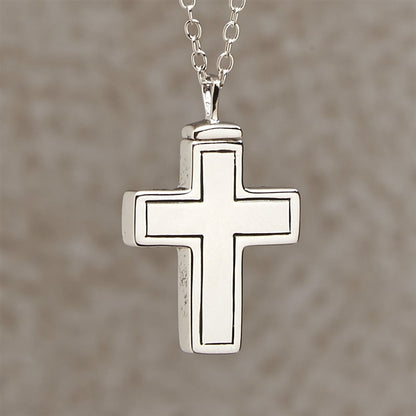 Plain Cross Cremation Locket