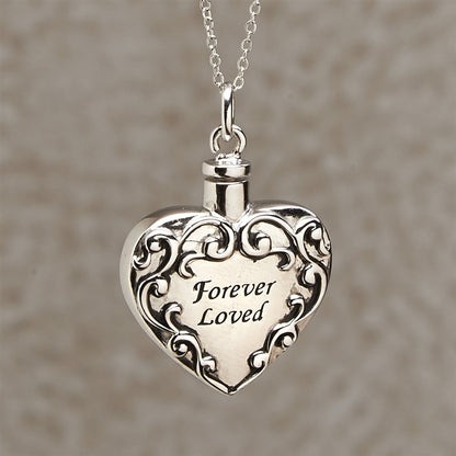 Forever Loved Heart Cremation Jewelry