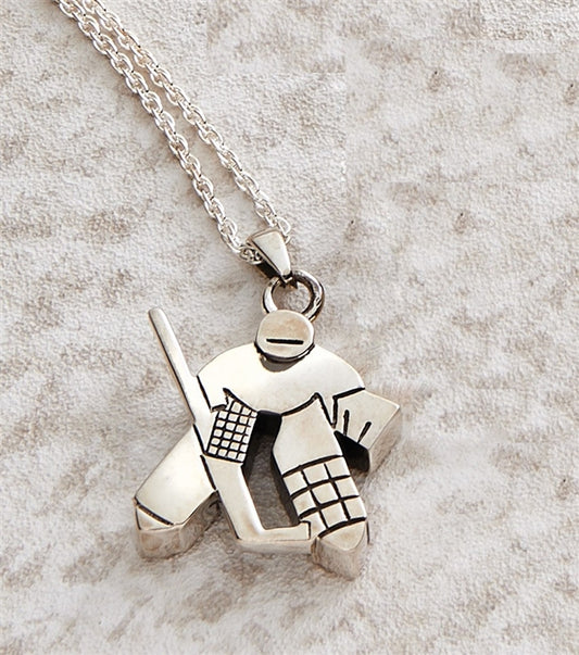 Hockey Cremation Pendant
