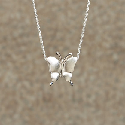 Silver Petite Butterfly Cremation Pendant