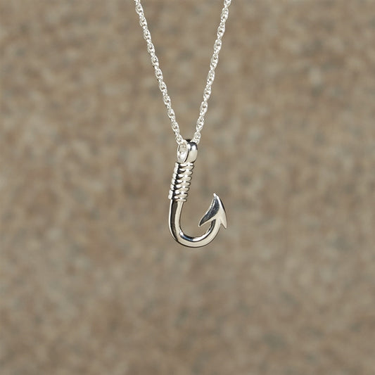Fishing Hook Cremation Pendant