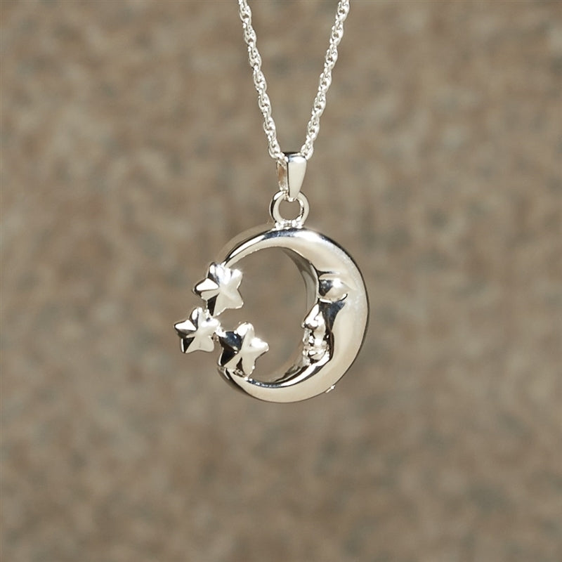 Moon & Stars Cremation Pendant