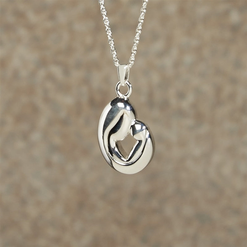 Mother and Child Cremation Pendant