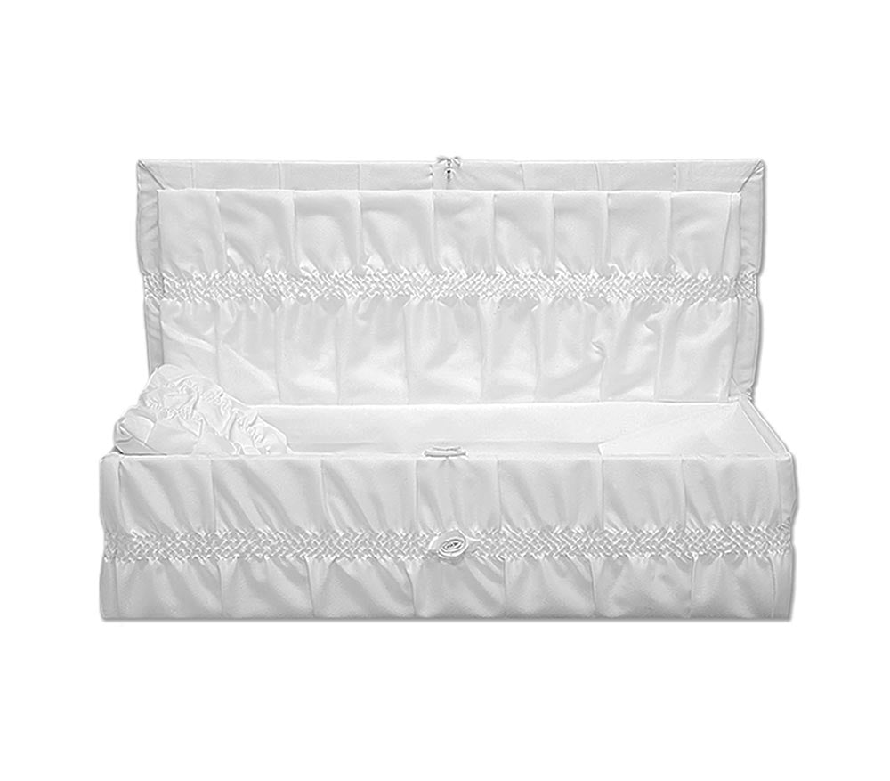 Cloth Covered Wooden Pet casket