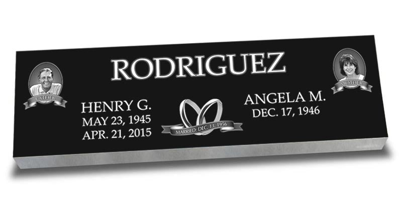 Companion Laser Engraved Headstone