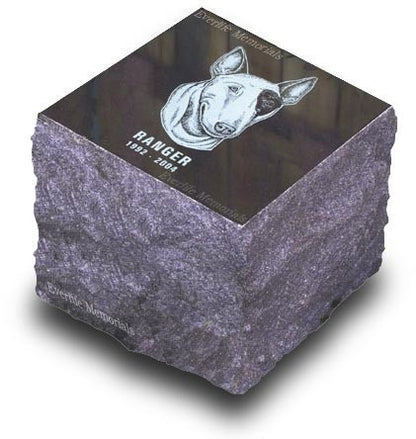 Solid Granite Pet Cremation Memorial Marker