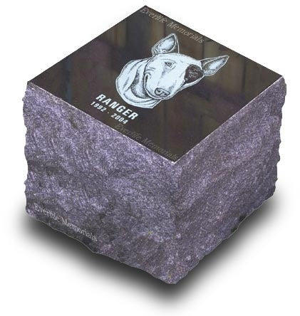 Solid Granite Pet Cremation Marker