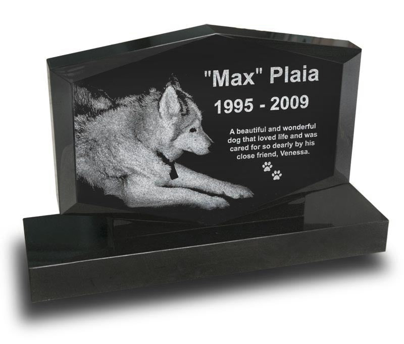 Diamond Shape Pet Upright Headstone