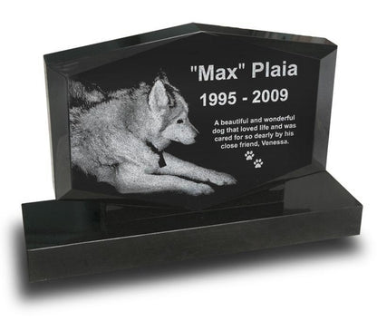 Diamond Shape Pet Upright Headstone