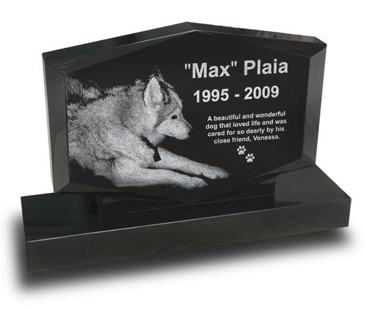 Diamond Shape Pet Upright Headstone