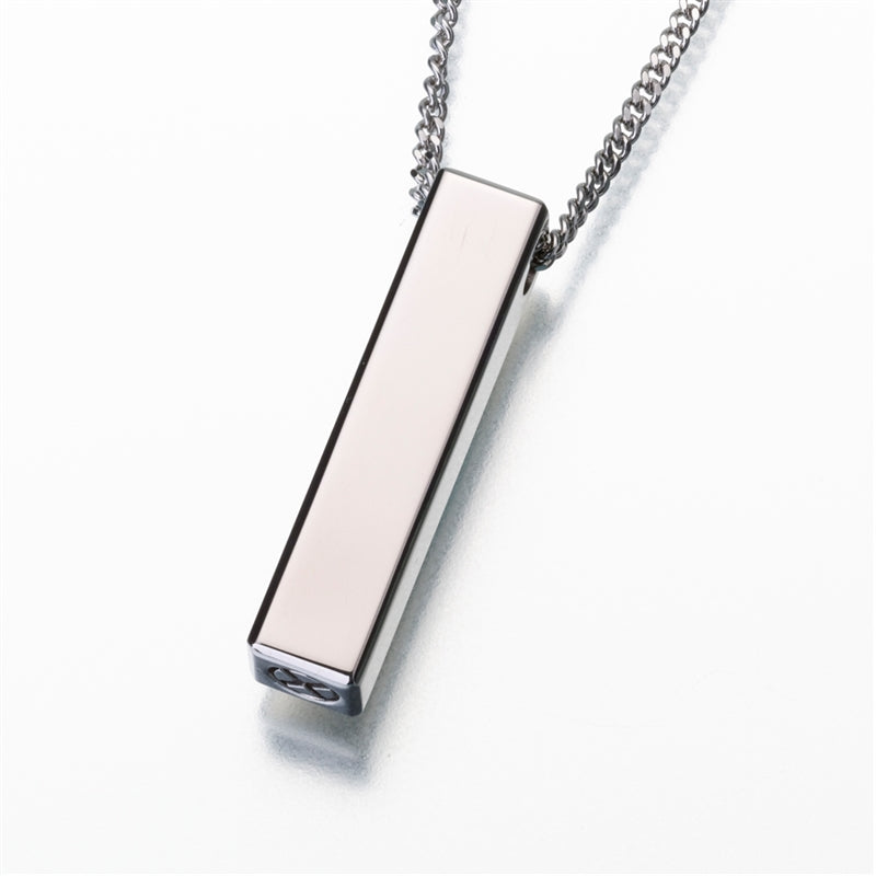 Titanium Slide Rectangle Urn Necklace