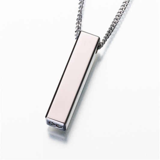 Titanium Slide Rectangle Urn Necklace